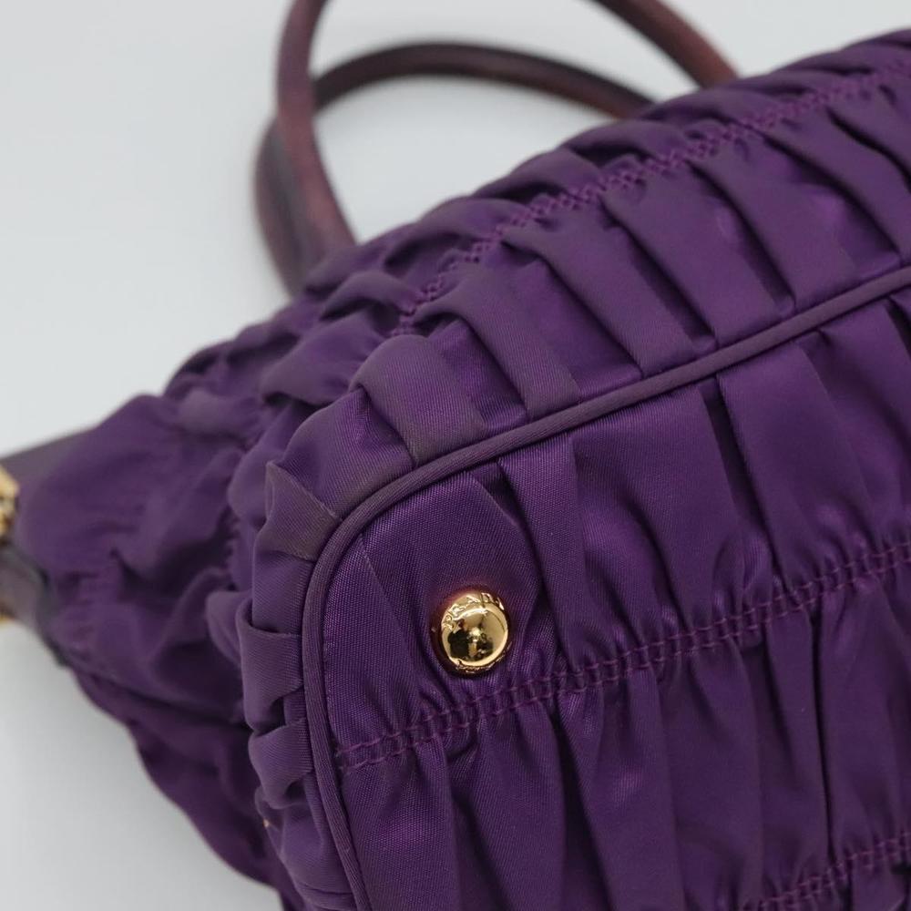 PRADA Hand Bag Nylon 2way Purple Auth 112537 - Picture 11 of 16